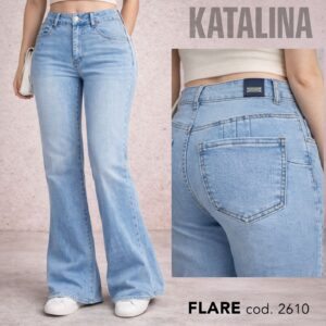 jeans dama flare (combina modelos y tallas)