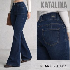 jeans dama flare (combina modelos y tallas)