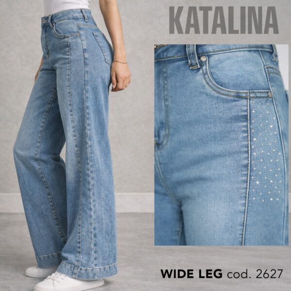 jeans dama wide leg