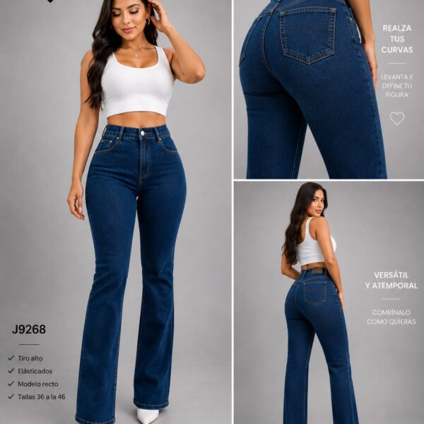 jeans dama recto 9268