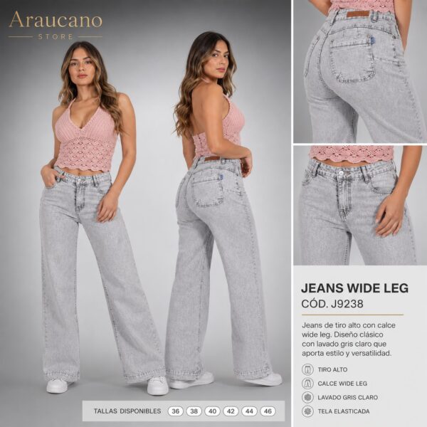 jeans wide leg 9238|
