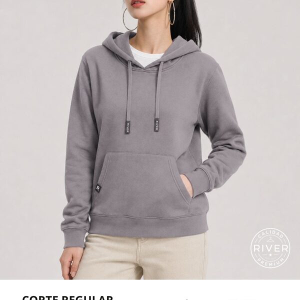 hoddie mujer gris hl-2m