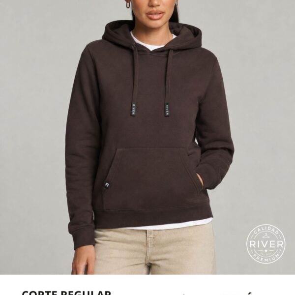 hoddie mujer chocolate hl-2m